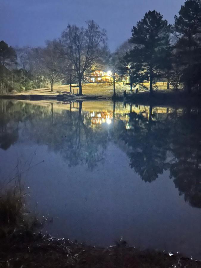 Refuge Ranch Retreat Log Cabin Lake 53+ Acres Locust Grove Extérieur photo